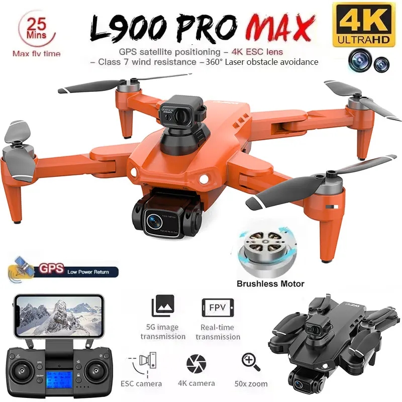 Drone Rc Pro - L900 Pro MAX GPS Drone 4K