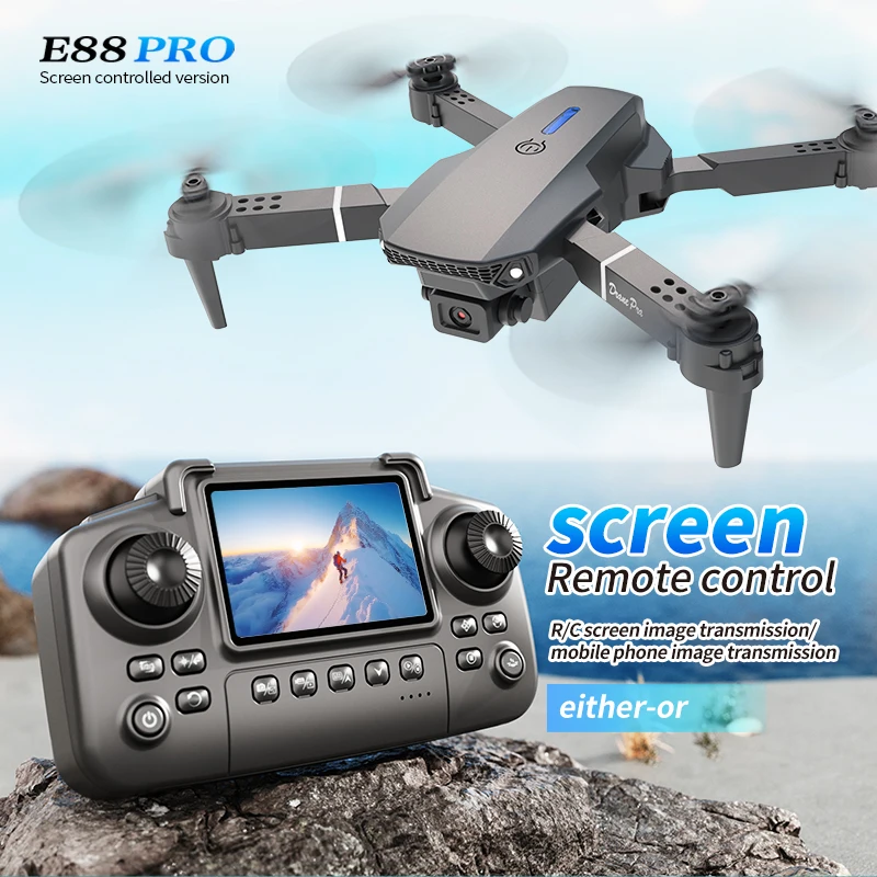 Drone E88 Rc Quadcopter - طائرة بدون طيار احترافية E88 PRO