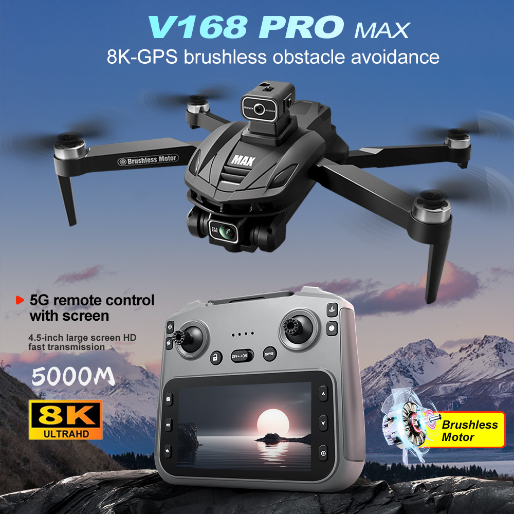 Drone E88Pro Rc 4K - V168 PRO Max GPS Drone 8K