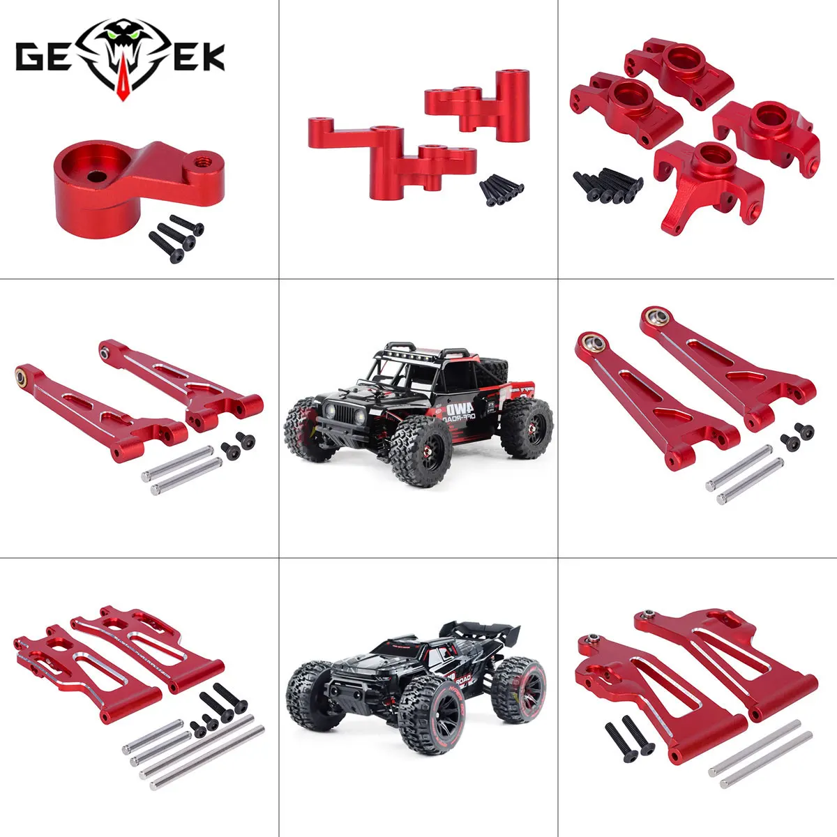 Rc Drift Car Kit - طقم أذرع التوجيه الأمامية والخلفية من