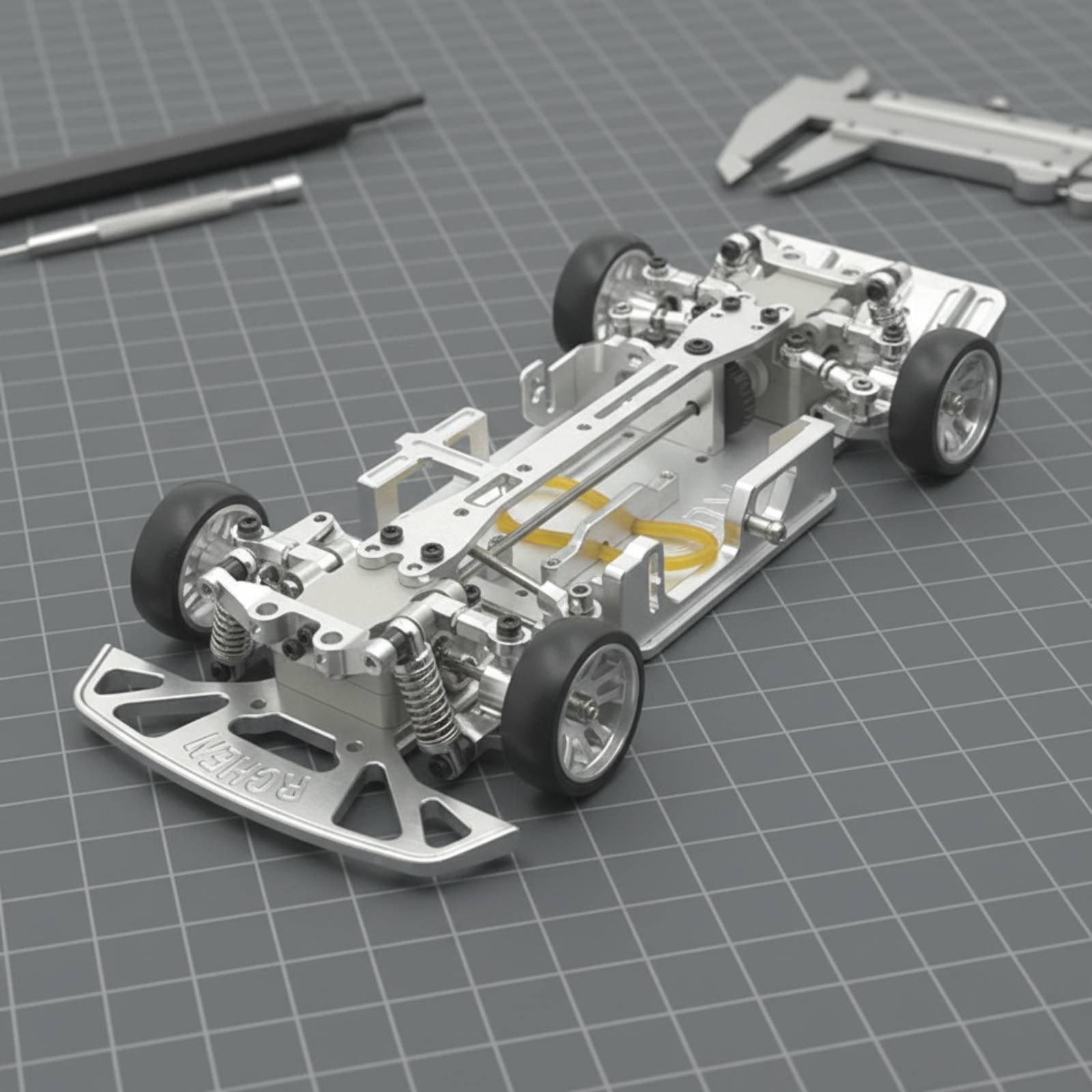 Rc Drift Car Kit - هيكل سيارة تحكم عن بعد بمقياس