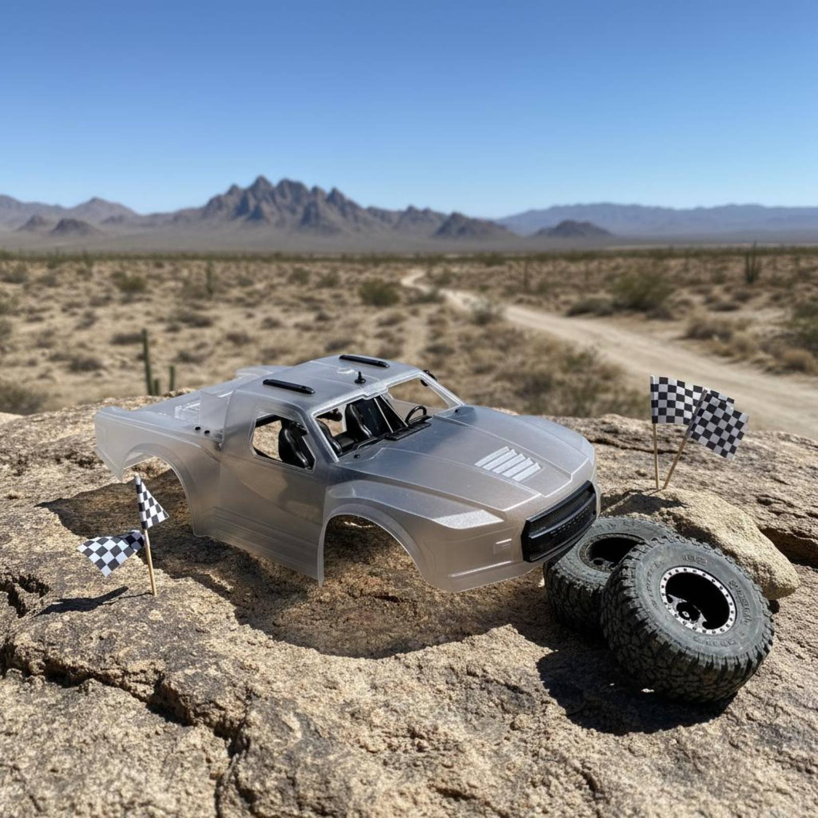 Rc Car Body Shell - هيكل شاحنة تحكم عن بعد بمقياس