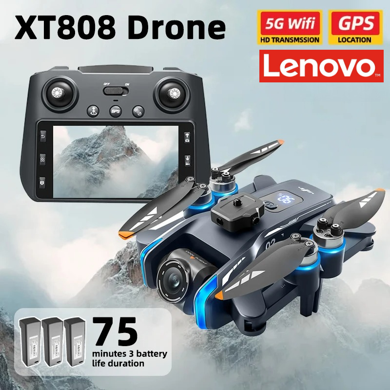 Drone E88Pro Rc 4K - طائرة لينوفو XT808 برو ماكس بدون