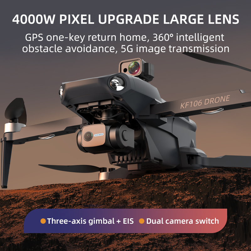 2022 جديد KF106 ماكس الطائرة ب - مراجعة Drone E88Pro Rc 4K وسعره