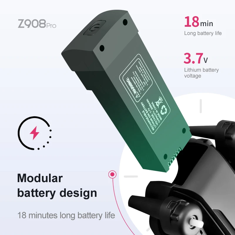 Z908 برو ماكس بطارية توصيل خار - مراجعة Drone Rc Pro وسعره