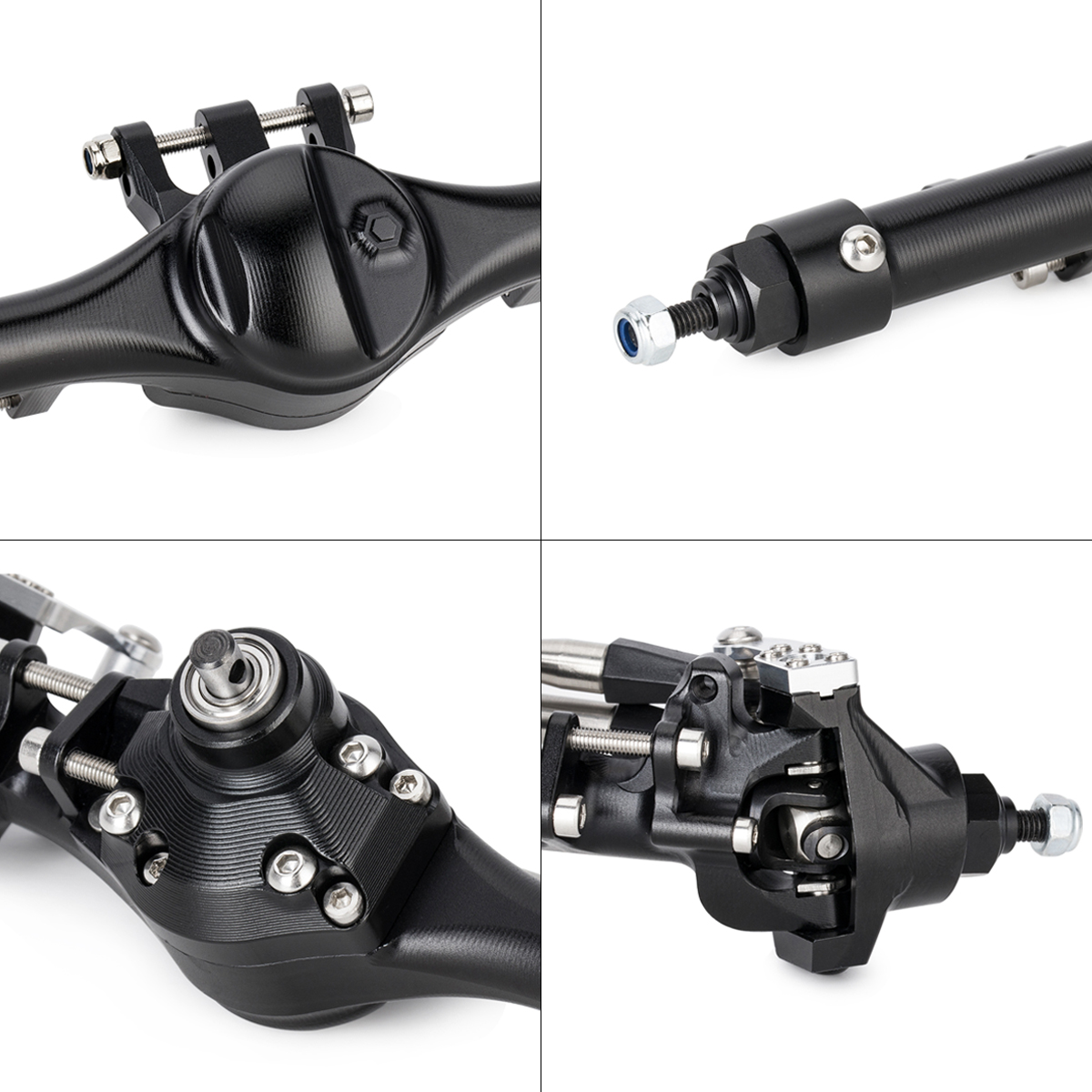 CNC الألومنيوم الجبهة الخلفية  - مراجعة Rc Crawler Axle Parts وسعره