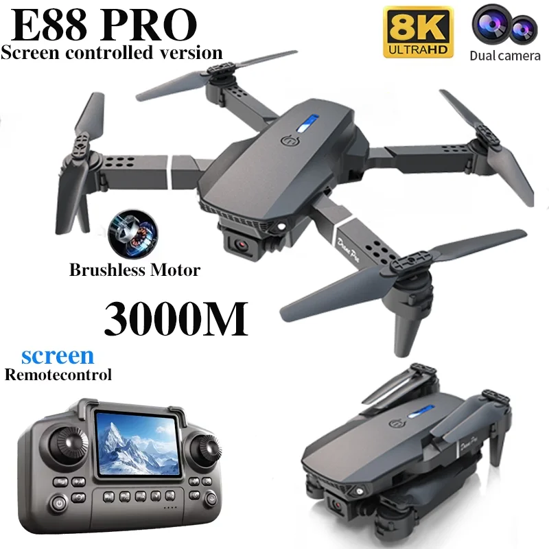طائرة بدون طيار احترافية E88 P - مراجعة Drone E88 Rc Quadcopter وسعره