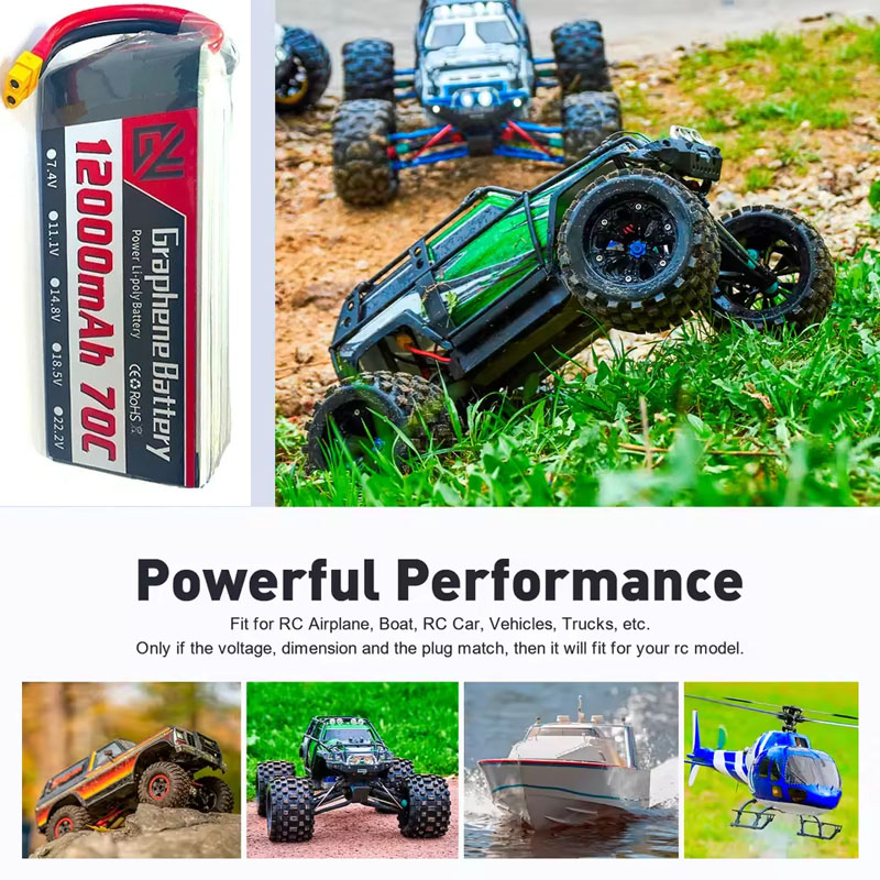 12000mAh 6S 22.2V 70C RC يبو ب - مراجعة Drone Rc Game وسعره