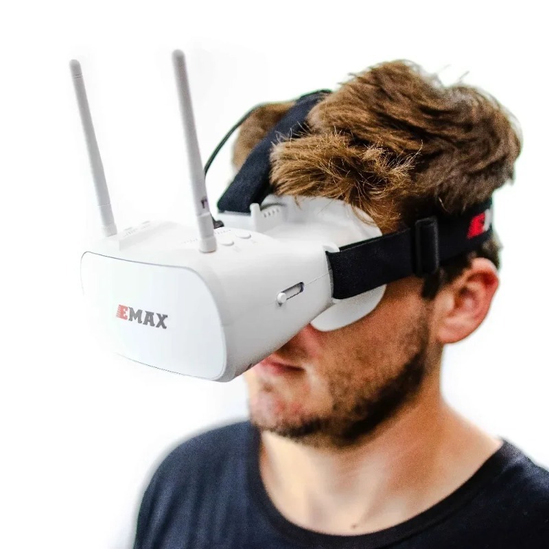 نظارات Emax 5.8G 48CH FPV Tiny - مراجعة Fpv Goggles Headset وسعره