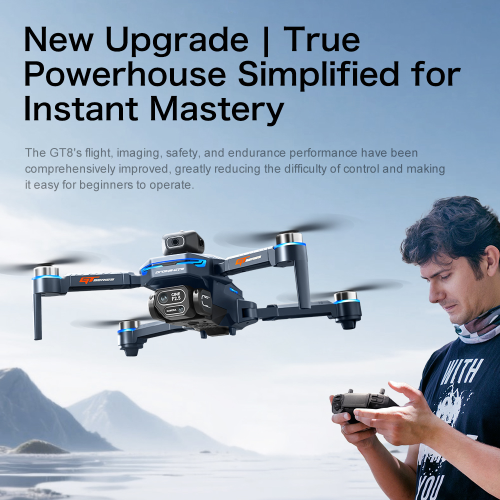 طائرة لينوفو GT8 بدون طيار احت - مراجعة Drone E88Pro Rc 4K وسعره