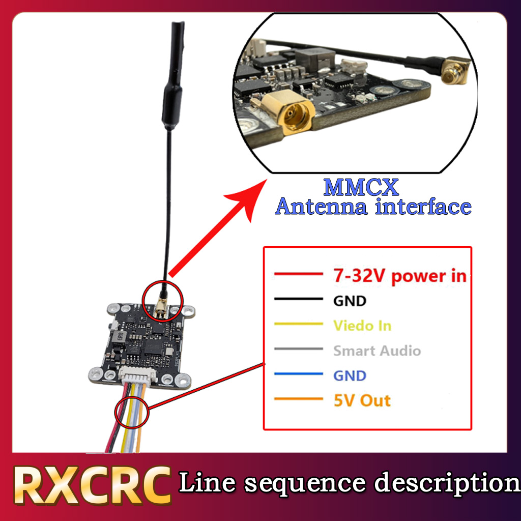 RXCRC 5.8G وحدة 48CH 1.6W VTX  - مراجعة Drone Rc With Camera وسعره