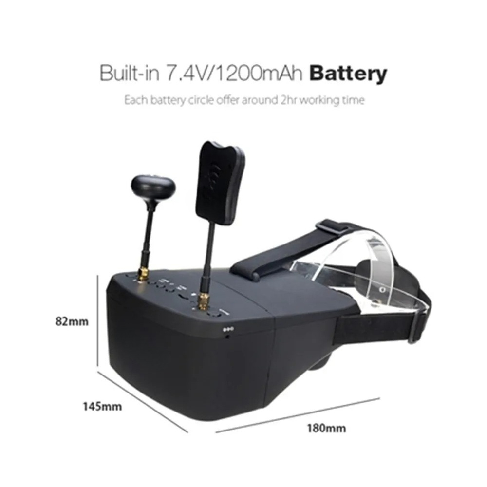 نظارات فيديو EV800D 5.8G 40CH  - مراجعة Fpv Goggles Headset وسعره
