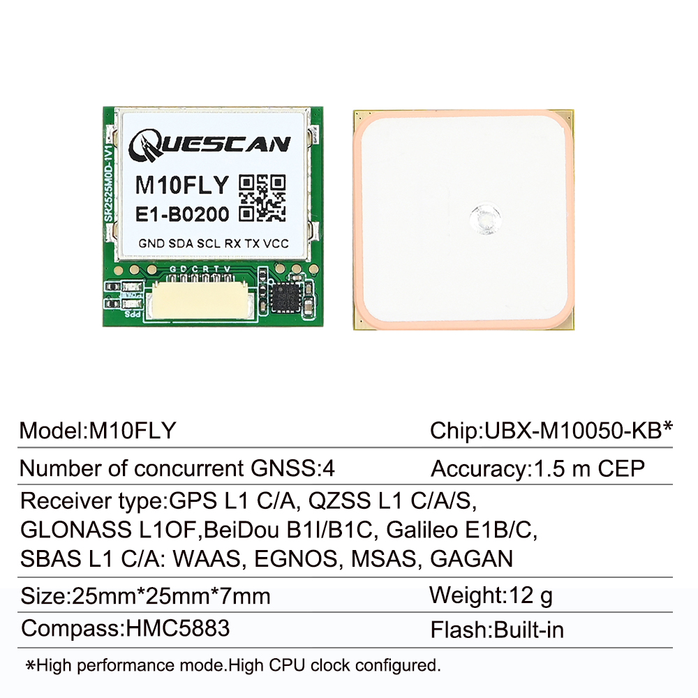 Quescan 25 مللي متر * 25 مللي  - مراجعة Gps Module Drone وسعره