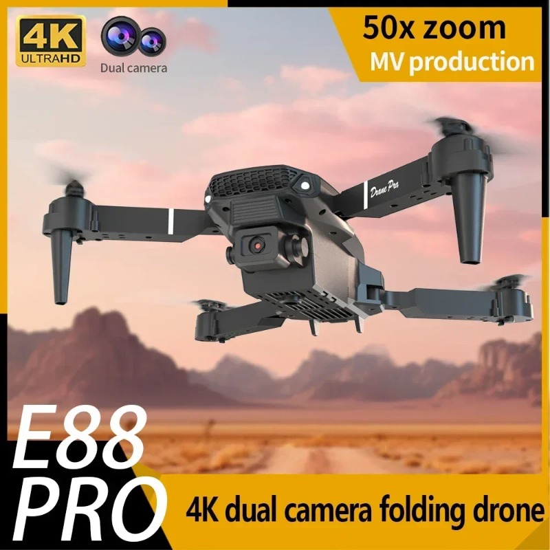 طائرة بدون طيار صغيرة E88 بكام - مراجعة Drone E88 Rc Quadcopter وسعره