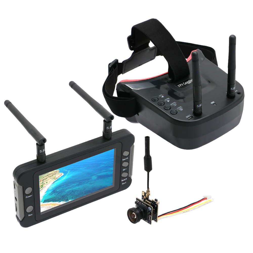هوائيات مزدوجة نظارات FPV ، سم - مراجعة Fpv Goggles Headset وسعره