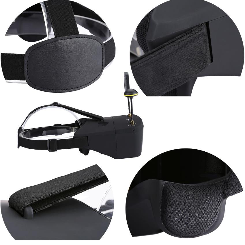 EV800D 5.8G 40CH 5 بوصة 800*48 - مراجعة Fpv Goggles Headset وسعره