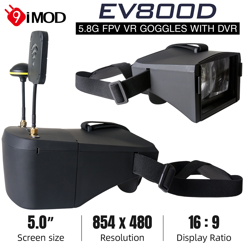 9IMOD LS-800D 5.8G 40CH FPV نظ - مراجعة Fpv Goggles Headset وسعره