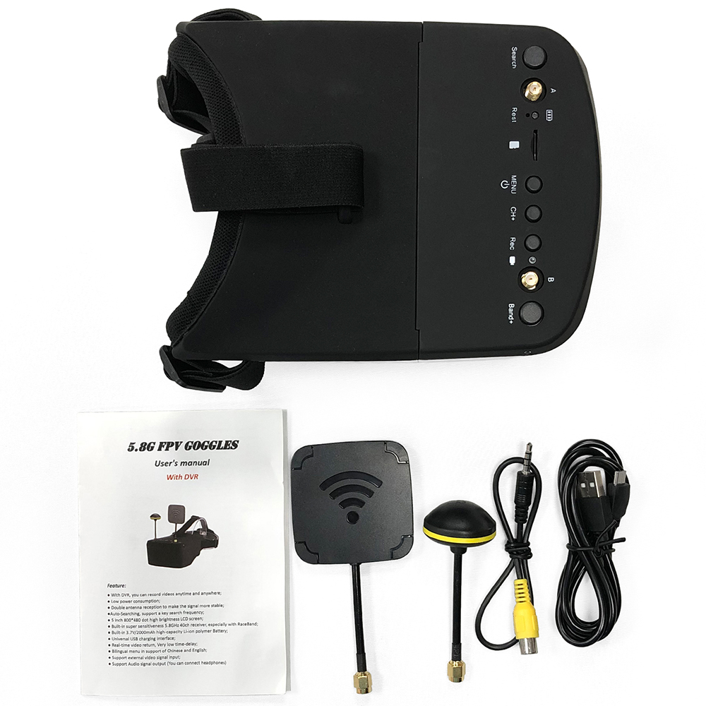 9IMOD LS-800D 5.8G 40CH FPV نظ - مراجعة Fpv Goggles Headset وسعره