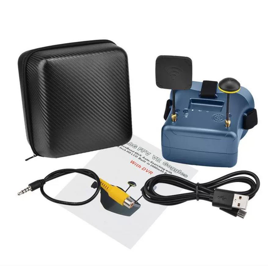 نظارات FPV طراز EV800D بتردد 5 - مراجعة Fpv Goggles Headset وسعره