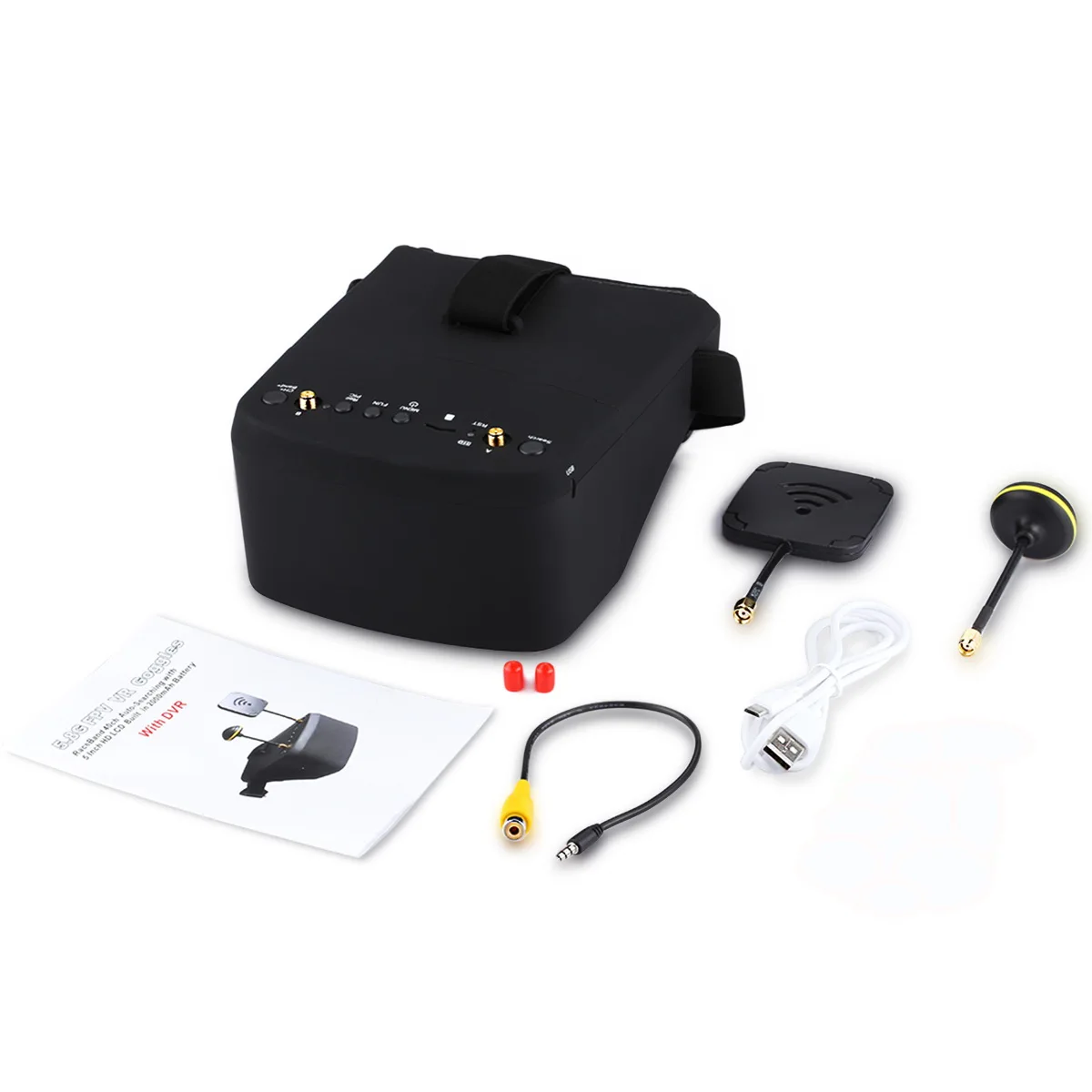 EV800D 5.8G 40CH 5 بوصة 800*48 - مراجعة Fpv Goggles Headset وسعره