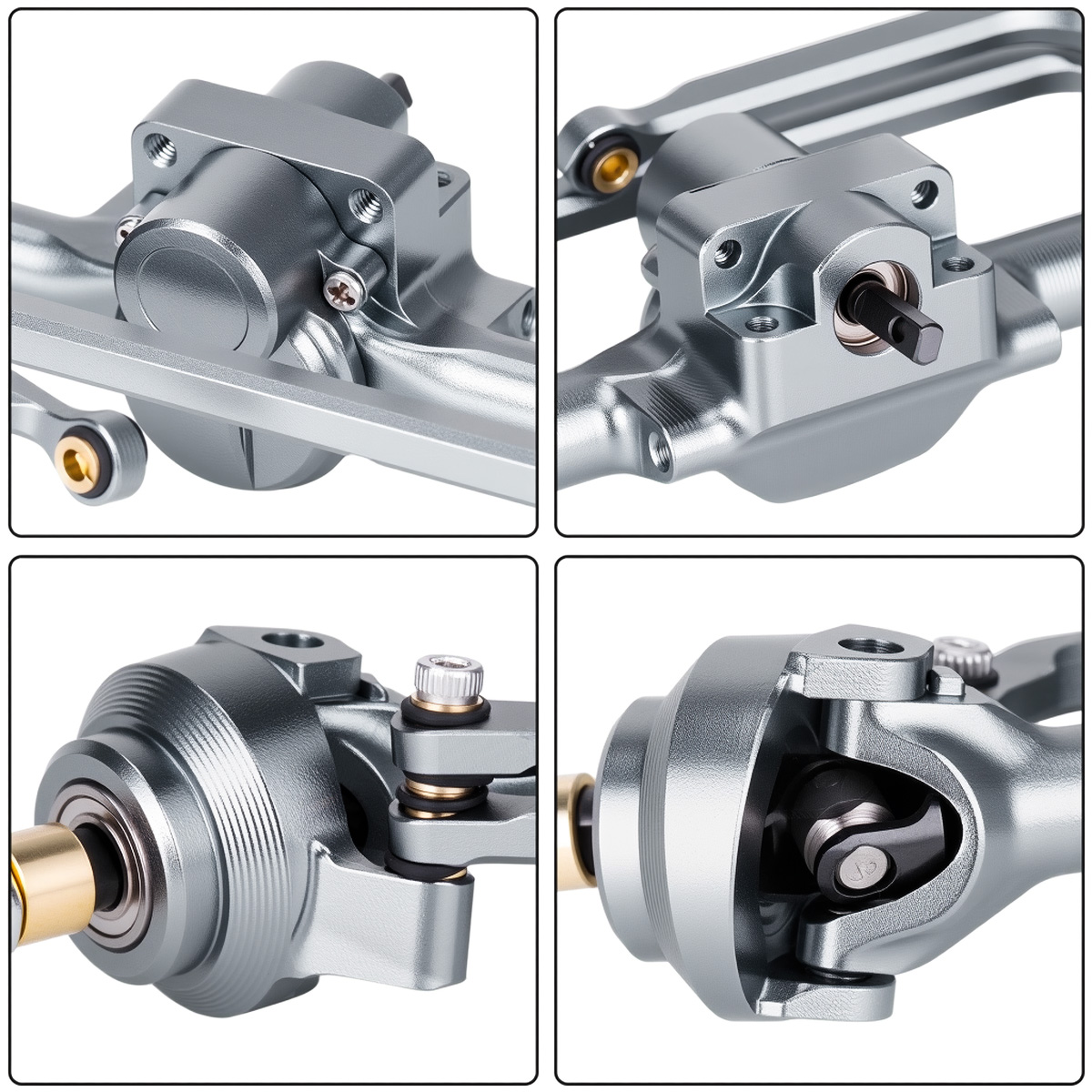 مجموعة محاور أمامية وخلفية من  - مراجعة Rc Crawler Axle Parts وسعره