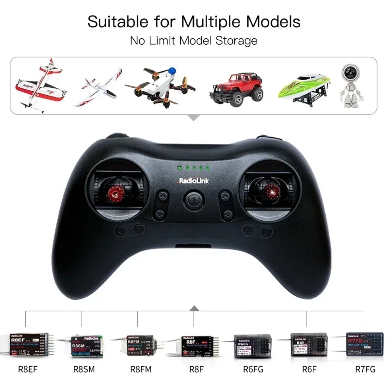 جهاز إرسال Radiolink T8S بـ 8  - مراجعة Drone Rc Game وسعره