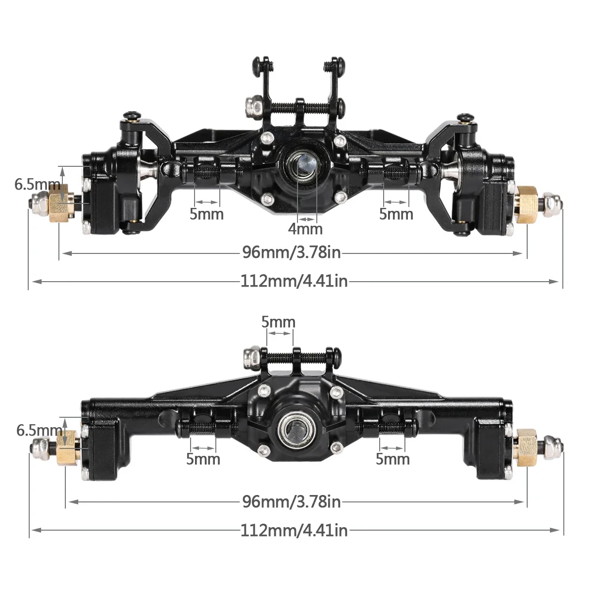 محور البوابة الأمامي والخلفي م - مراجعة Rc Crawler Axle Parts وسعره