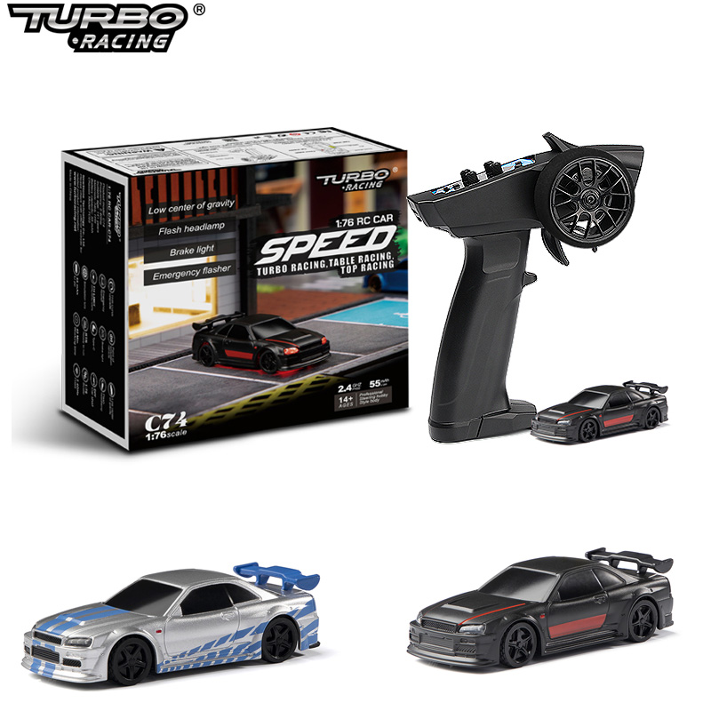 توربو سباق 1:76 C64 C73 C72 C7 - مراجعة Rc Drift Car Kit وسعره