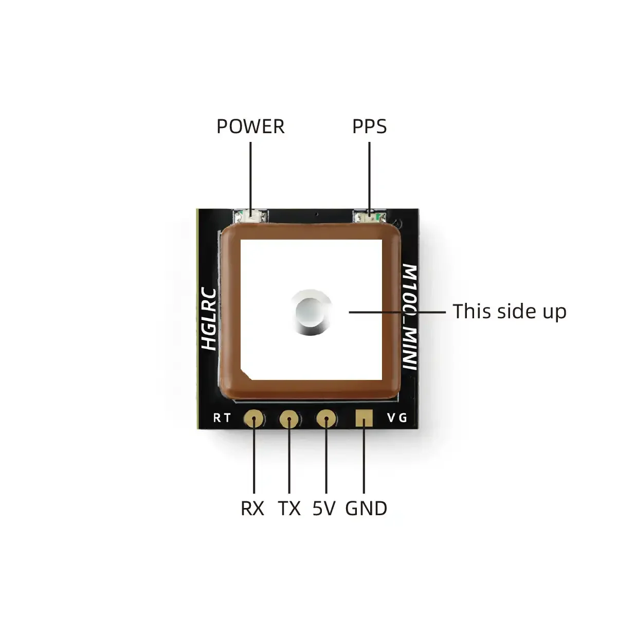 وحدة GPS صغيرة HGLRC M100 M10  - مراجعة Drone Rc Ufo وسعره