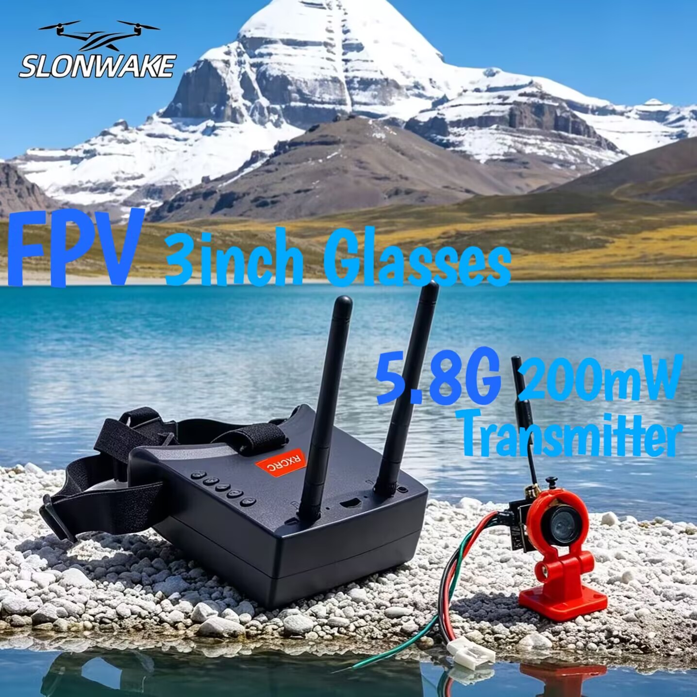 كاميرا إرسال تناظرية SLONWAKE  - مراجعة Drone Rc With Camera وسعره
